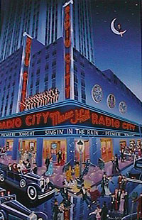 Melanie Taylor Kent - Radio City Music Hall - Limited Edition Serigraph