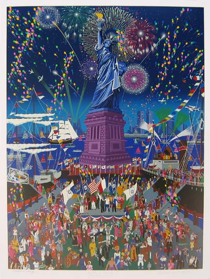 Melanie Taylor Kent - Statue Of Liberty Centennial - Limited Edition Serigraph