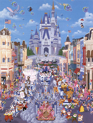 Melanie Taylor Kent - Disney World 15th Anniversary - Limited Edition Serigraph