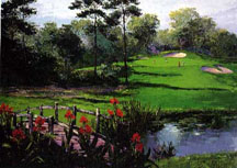 Mark King - Golf Landscape - Limited Edition Serigraph