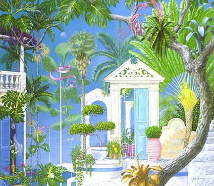 John Kiraly - Garden Up And High - Limited Edition Serigraph