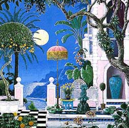 John Kiraly - Positano Moon - Limited Edition Serigraph