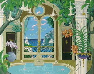 John Kiraly - Temple Of The Butterflies - Limited Edition Serigraph