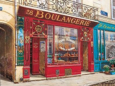 Liudmila Kondakova - 28 Boulangerie - Limited Edition Serigraph on Canvas