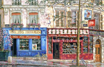 Liudmila Kondakova - Les Marches Parisiens - Limited Edition Serigraph on Canvas