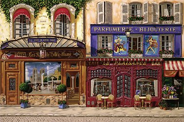 Liudmila Kondakova - Les Rives De Notre Dame - Limited Edition Serigraph on Canvas