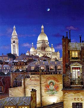 Liudmila Kondakova - Rooftops of Paris - Limited Edition Serigraph 