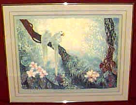 Mikulas Kravjansky - Jungle Romance - Limited Edition Intaglio Mixed Media