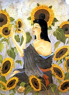 Muramasa Kudo - Sunflowers - Limited Edition Serigraph