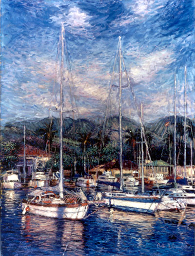 Christian Lassen - Lahaina Reflections II - Limited Edition Chromagraph Mural Edition