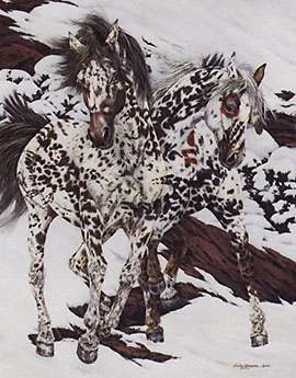 Judy Larson - Crow Ponies - Limited Edition Lithograph