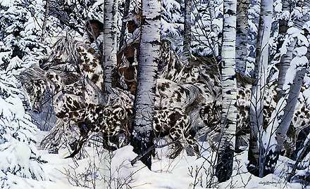 Judy Larson - In The Company of Wolves - Limited Edition Lithograph