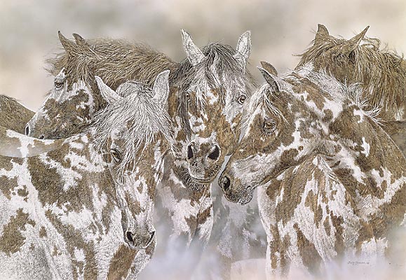 Judy Larson - Packherd - Limited Edition Lithograph