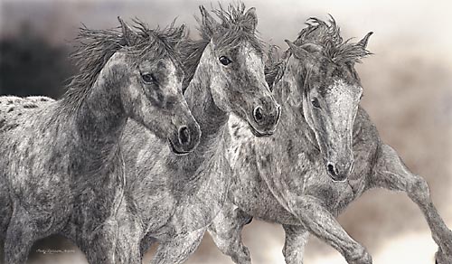Judy Larson - The Protesters - Limited Edition Lithograph