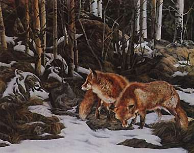 Judy Larson - Wherewolves - Limited Edition Lithograph