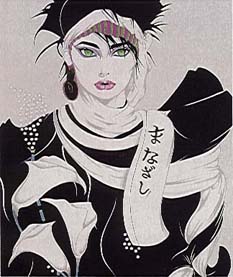 Steve Leal - Singapore Lady (Black) - Limited Edition Serigraph