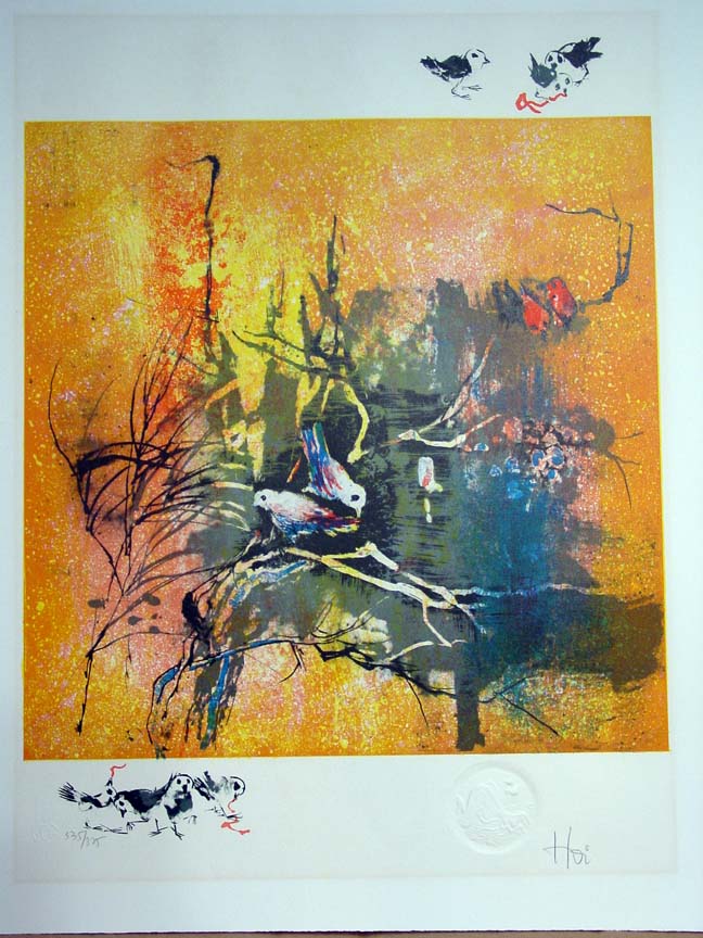 Lebadang - Unknown (Birds) - Limited Edition Lithograph