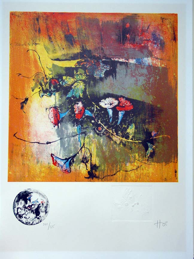 Lebadang - Unknown (Flowers) - Limited Edition Lithograph