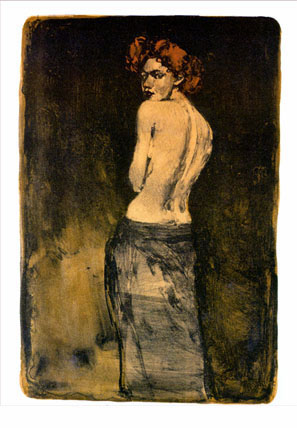 Malcolm Liepke - Looking Back - Limited Edition Lithograph