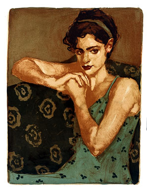 Malcolm Liepke - Pensive - Limited Edition Lithograph