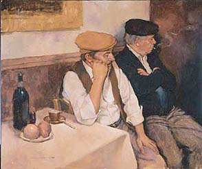 Joseph Lorusso - Italian Brothers - Limited Edition Giclee on Clay Board