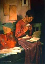 Joseph Lorusso - Moments To Myself - Limited Edition Serigraph on Clay Board