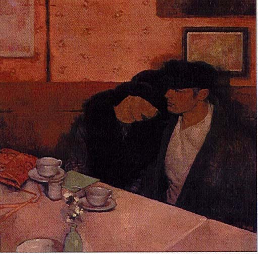 Joseph Lorusso - Table For Two - Limited Edition Mixed Media on Clay Board