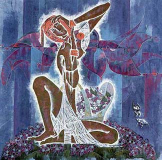 Lu Hong - Wild Flowers - Limited Edition Serigraph