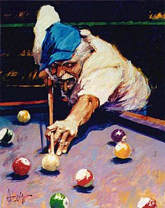 Herndon Fine Art offers authenticated Aldo Luongo fine art, including rare hand-pulled serigraphs, "The Hawk" series paintings, and figurative acrylics.