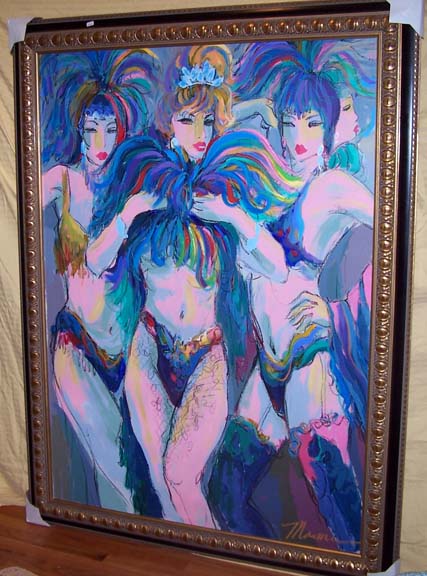 Isaac Maimon - Exotic Dancers - Original Painting - Oil on Canvas