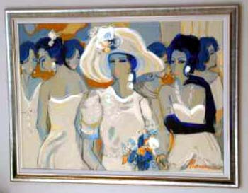 Isaac Maimon - The Wedding - Original Painting - Acrylic on Canvas