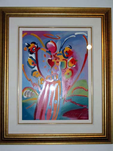 Peter Max - Angel With Heart - Limited Edition Serigraph