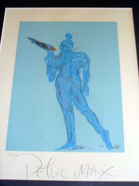 Peter Max - Circus Performer With Bird - Limited Edition Lithograph