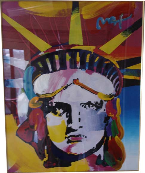 Peter Max - Delta - Original Mixed Media / Acrylic / Color Lithography