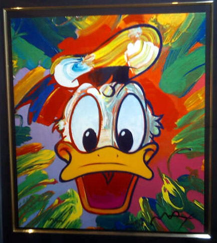 Peter Max - Disney Donald Duck - Limited Edition Serigraph on Museum Board
