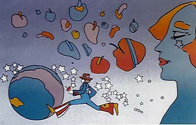Peter Max - Jumper - Limited Edition Serigraph