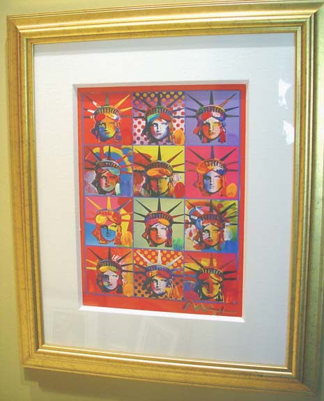 Peter Max - Liberty And Justice For All - Original Mixed Media / Acrylic / Color Lithography