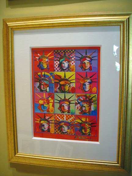 Peter Max - Liberty And Justice For All - Original Mixed Media / Acrylic / Color Lithography