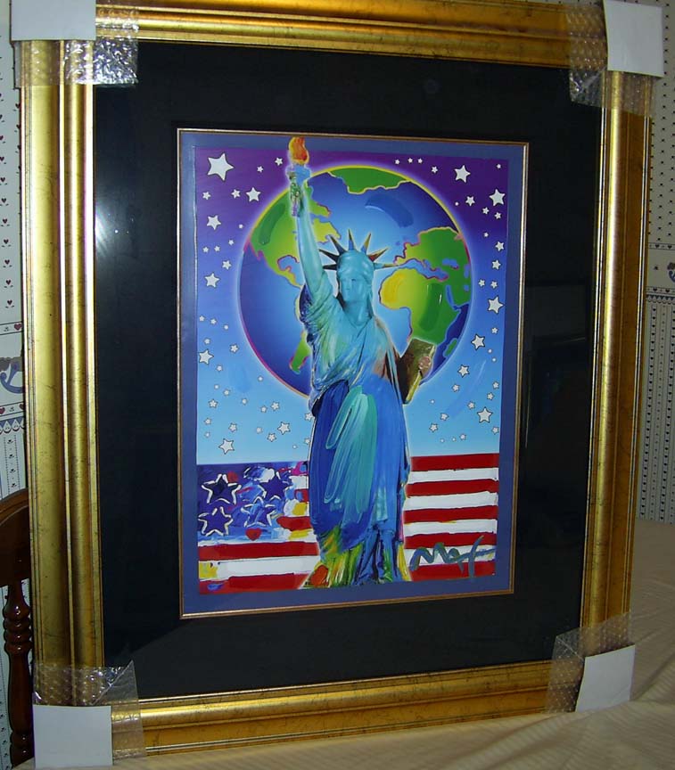 Peter Max - Peace On Earth II - Original Mixed Media / Acrylic / Color Lithography