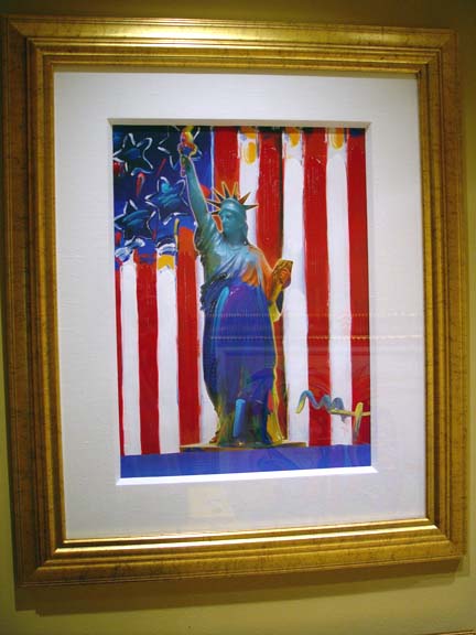 Peter Max - United We Stand - Original Mixed Media / Acrylic / Color Lithography