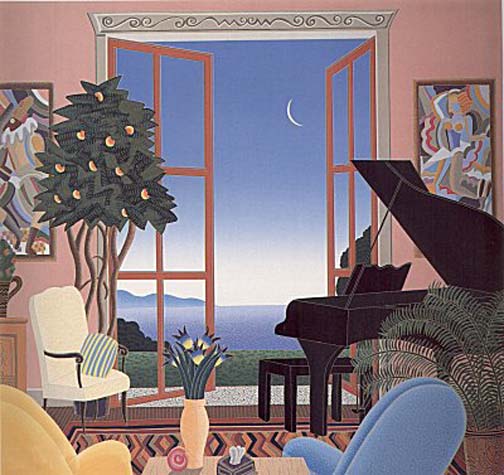 Thomas McKnight - Coconut Grove - Limited Edition Serigraph