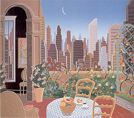 Thomas McKnight - Beekman Place Penthouse - Limited Edition Serigraph