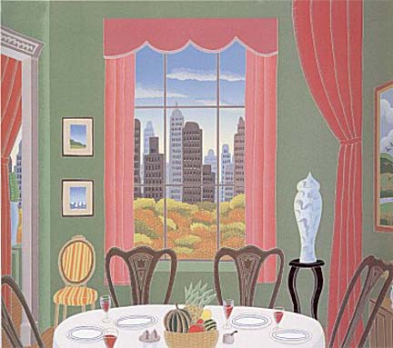 Thomas McKnight - Central Park West Dining Room - Limited Edition Serigraph