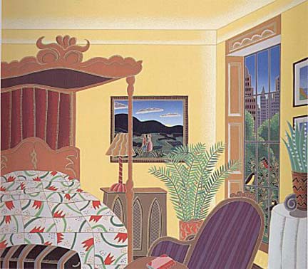 Thomas McKnight - Washington Square Bedroom - Limited Edition Serigraph