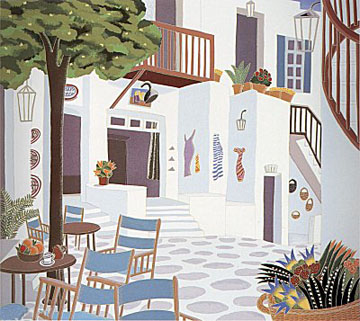 Thomas McKnight - Mykonos I Suite - Limited Edition Serigraph