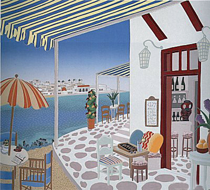 Thomas McKnight - City Bar - Limited Edition Serigraph