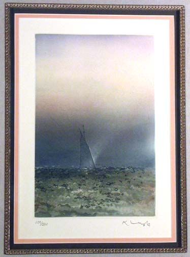 Kaiko Moti - LA Fleur D'eau - Limited Edition Aquatint Etching
