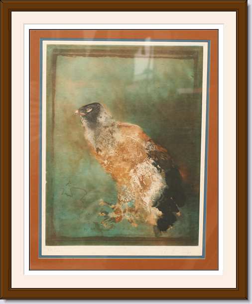 Kaiko Moti - Golden Eagle - Limited Edition Aquatint Etching