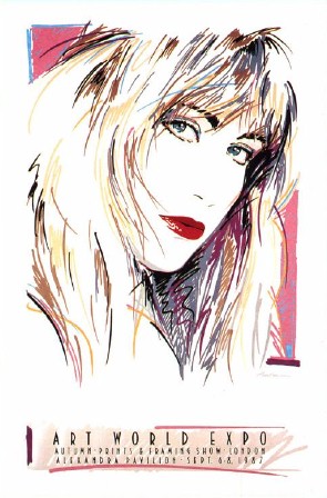 Dennis Mukai - Art World Expo 1987 - D'Lee - Closed Edition Poster