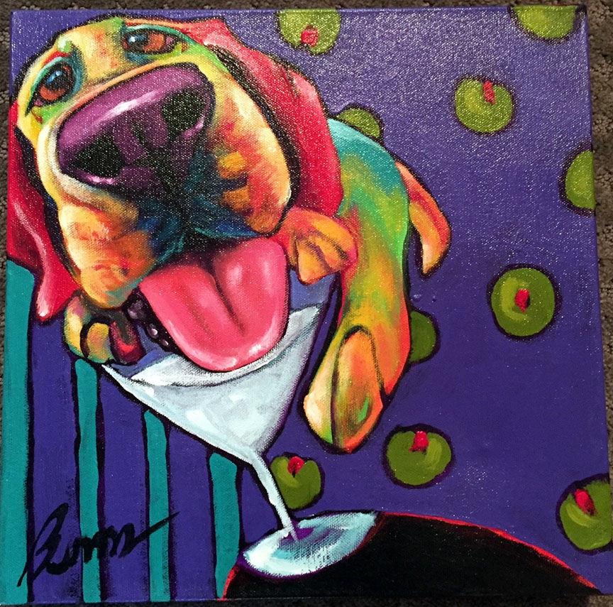 Ron Burns - Muttine Madness - Original Painting - Acrylic on Canvas